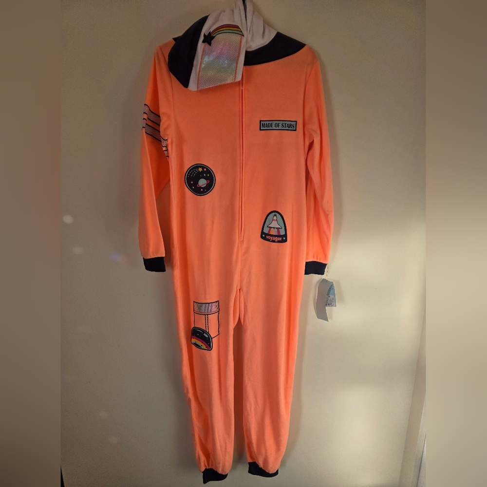 Orange Space-Themed PJs.